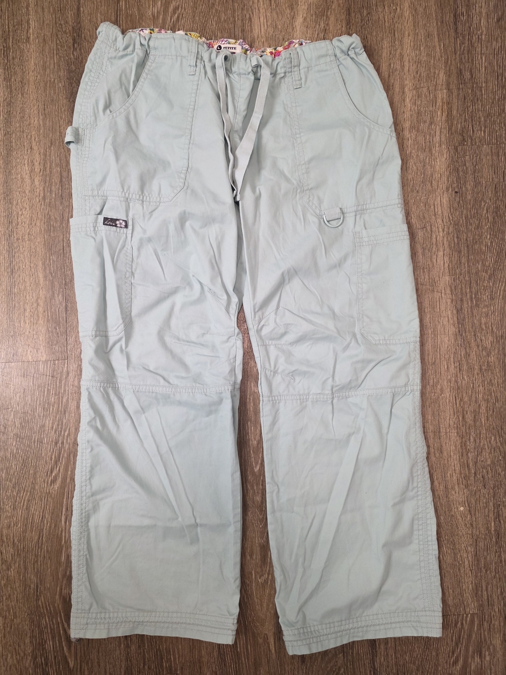 Cargo pants light green brand petite size L for women